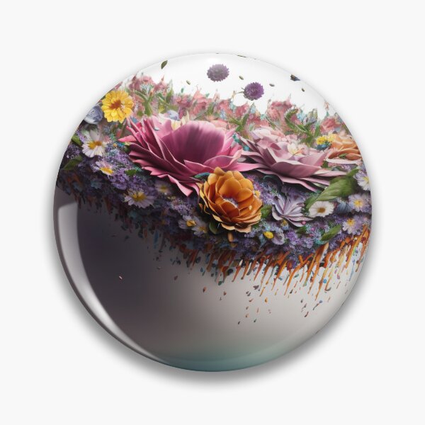 Item preview, Giant Tea cup of flowers, isolated PNG 11 designed and sold by jetaiart.