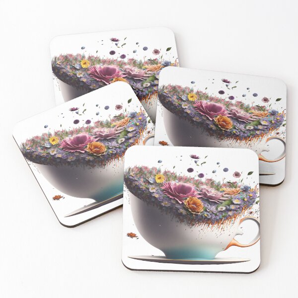 Item preview, Giant Tea cup of flowers, isolated PNG 11 designed and sold by jetaiart.
