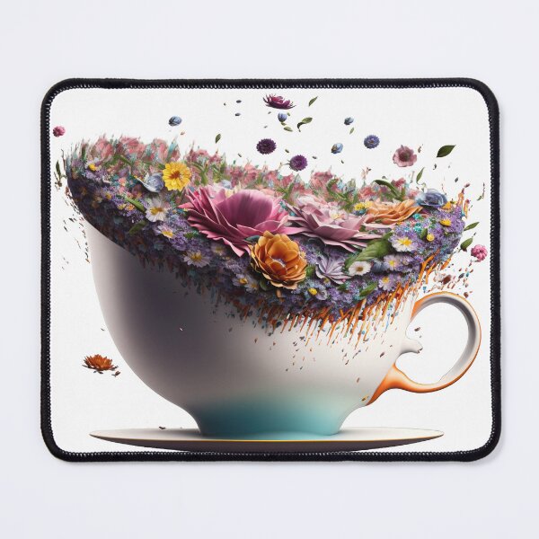 Artikelvorschau, Giant Tea cup of flowers, isolated PNG 11 entworfen und verkauft von jetaiart.
