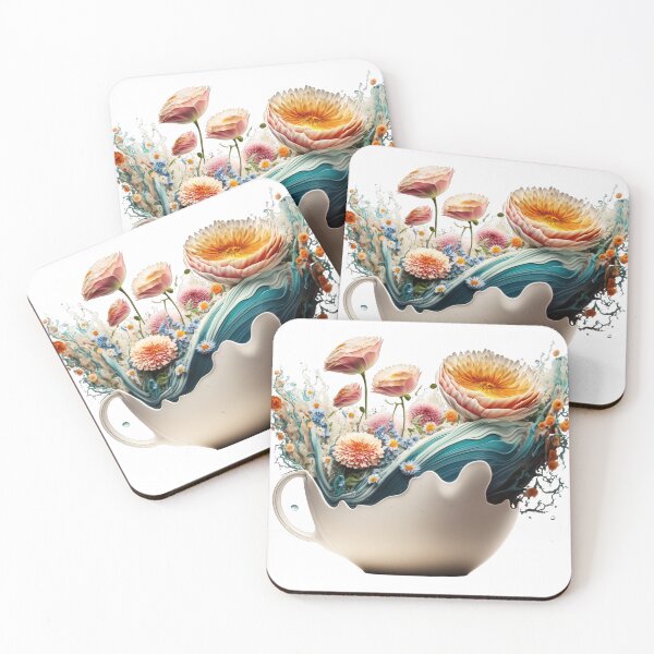 Item preview, Giant Tea cup of flowers, isolated PNG 12 designed and sold by jetaiart.