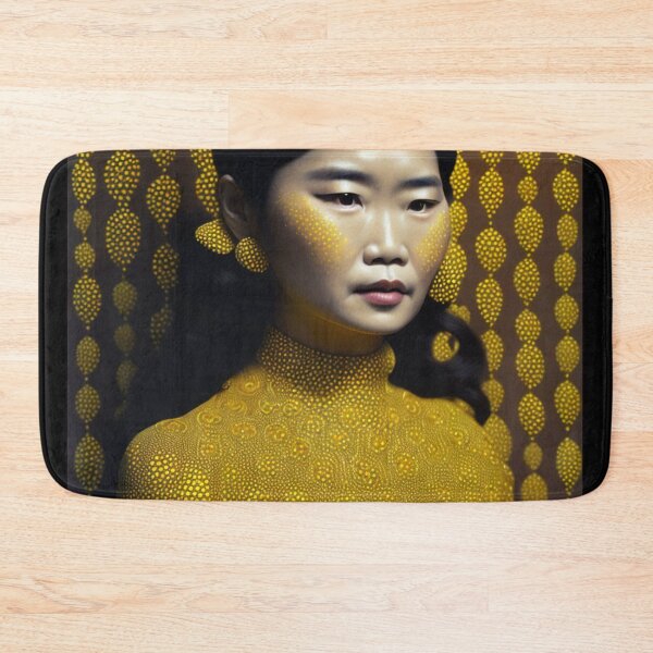 Item preview, Japanese Woman in a Yellow Polka Dot Spotty Dress designed and sold by KALEIDOSCOPE UK.