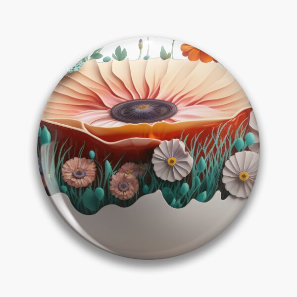 Item preview, Giant Tea cup of flowers, isolated PNG 13 designed and sold by jetaiart.