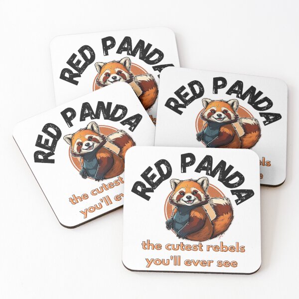 Item preview, Red panda cute rebel designed and sold by CRAZY&ART.