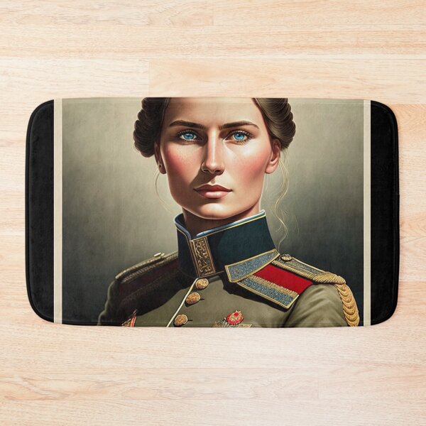 Item preview, Spoof Polish WWII WWIII War poster with Female Soldier in Uniform designed and sold by KALEIDOSCOPE UK.