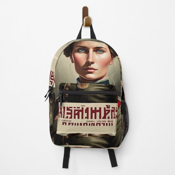Item preview, Spoof Polish WWII WWIII War poster with Female Soldier in Uniform designed and sold by KALEIDOSCOPE UK.