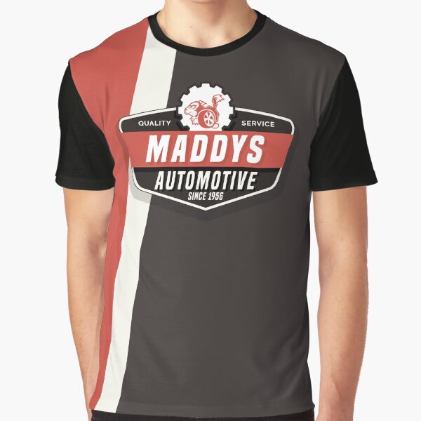 Maddys Automotive Powerstripe Graphic T-Shirt