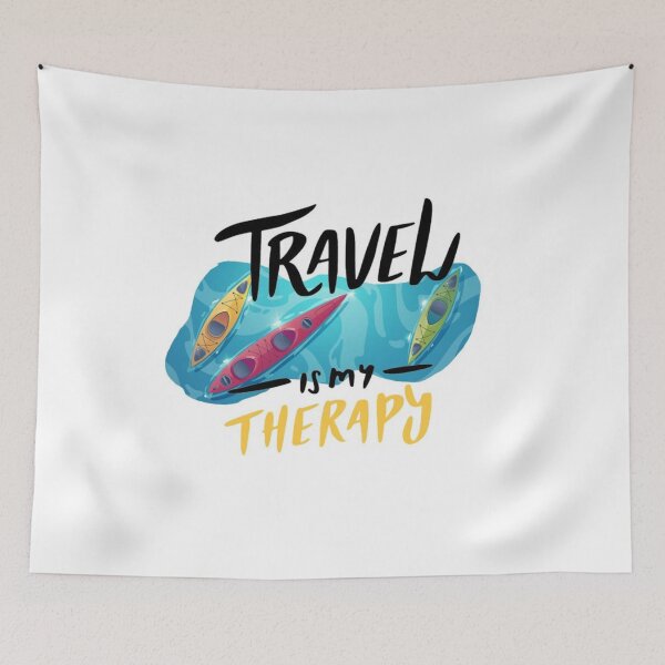 Item preview, Travel is my therapy. Great grafic. designed and sold by Captain Tooth.
