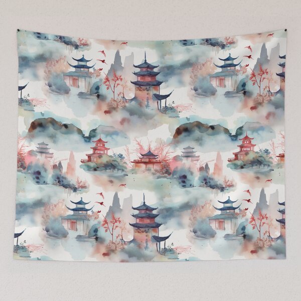Item preview, Asian Print Pattern designed and sold by Haldor-Hawke.
