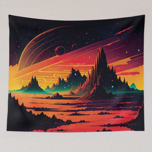 Item preview, Sunset on a Desert Planet designed and sold by ByteyCreatives.