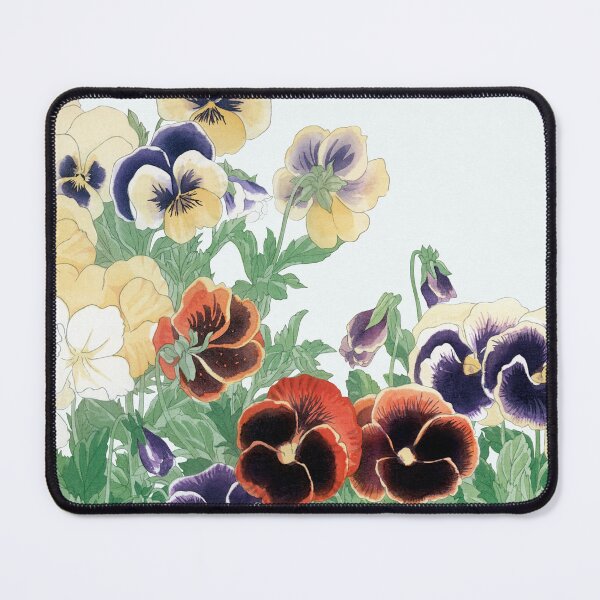 Item preview, Vintage print of pansy flowers, from Seiyô Soka Zufu (1917) by Tanigami Kônan designed and sold by Meliara Prints.