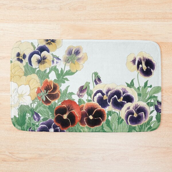 Item preview, Vintage print of pansy flowers, from Seiyô Soka Zufu (1917) by Tanigami Kônan designed and sold by Meliara Prints.