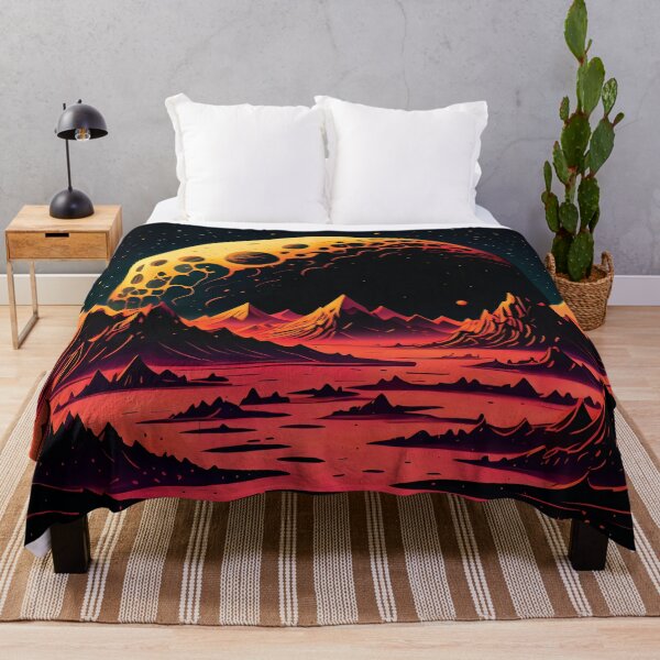Item preview, Crater Planet Landscape designed and sold by ByteyCreatives.