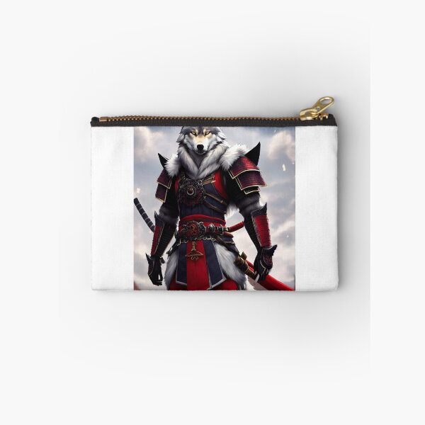 Item preview, Front facing wolf samurai designed and sold by MemesDaKobold.