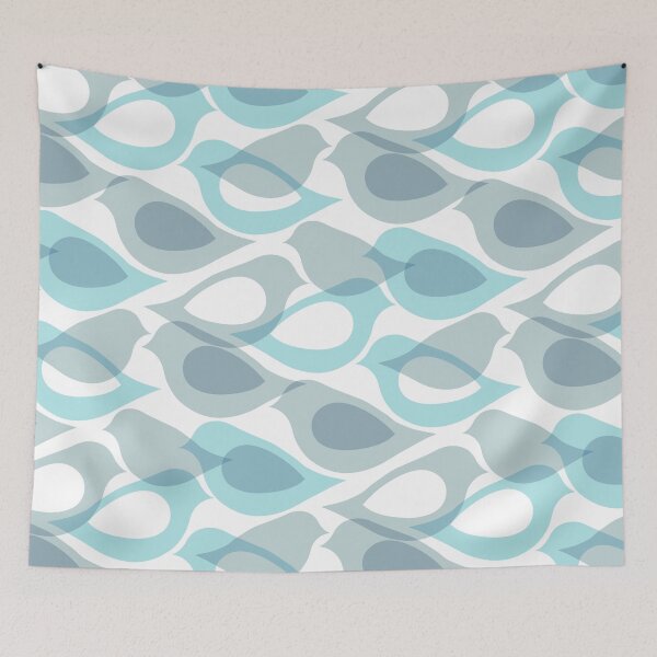 Item preview, Airy Avarian Abstract - duck egg blue  designed and sold by Perrin Le Feuvre.