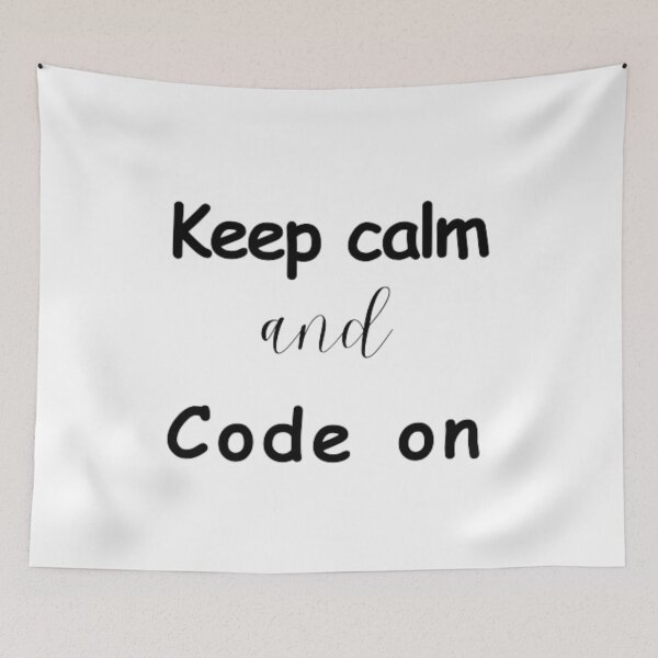 Item preview, Keep calm and code on - programmer - developer  designed and sold by TeePassion.