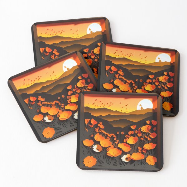 Item preview, Glowing poppies in evening designed and sold by B.B. Knolls.