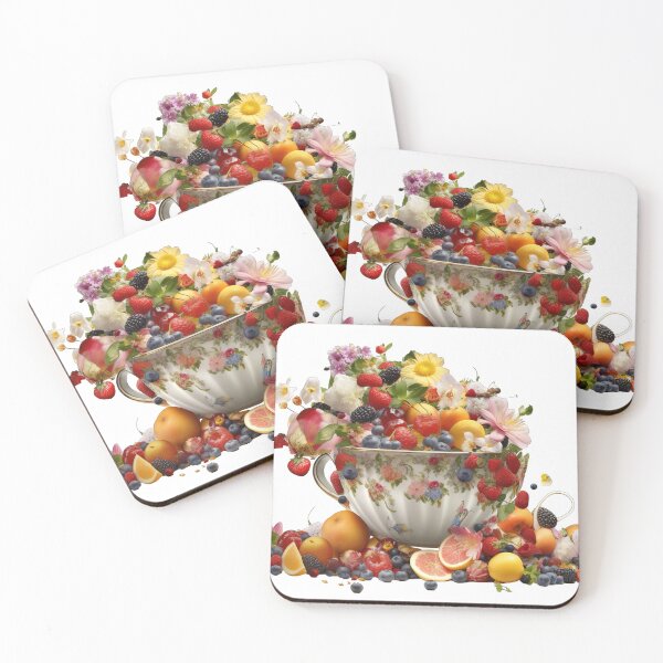 Item preview, Giant Tea cup of fruits and flowers, isolated PNG 16 designed and sold by jetaiart.