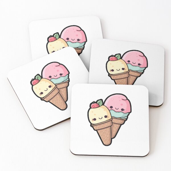 Item preview, Smiling ice cream cones designed and sold by beyondlayers.