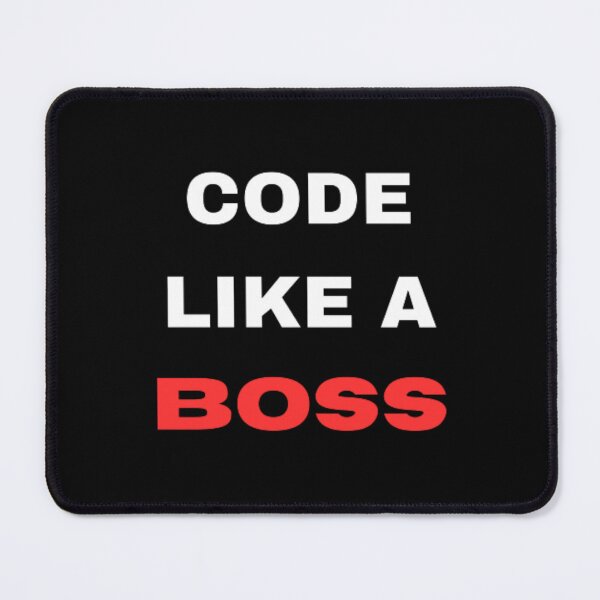 Item preview, Code like a boss - programmer - developer  designed and sold by TeePassion.