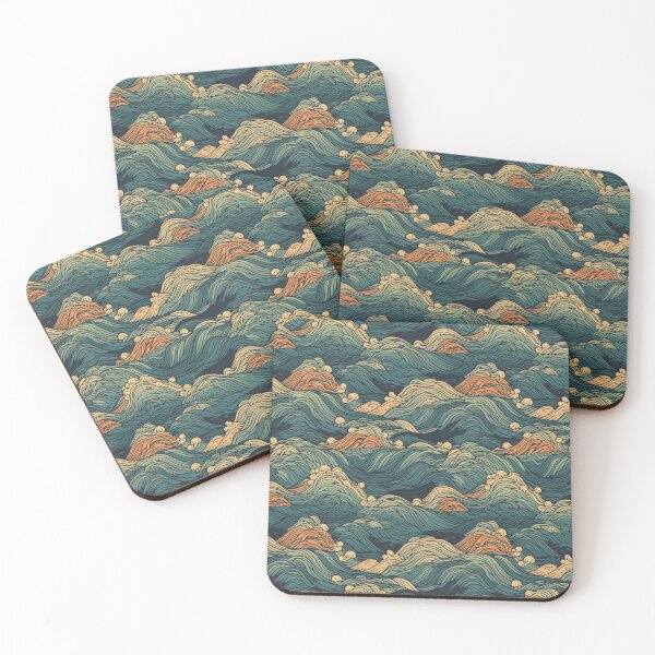 Item preview, Wave Pattern Design designed and sold by 9livescanvas.