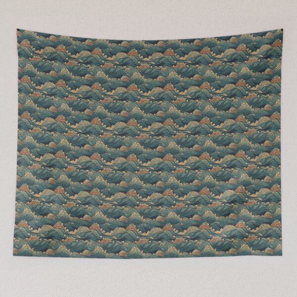 Item preview, Wave Pattern Design designed and sold by 9livescanvas.