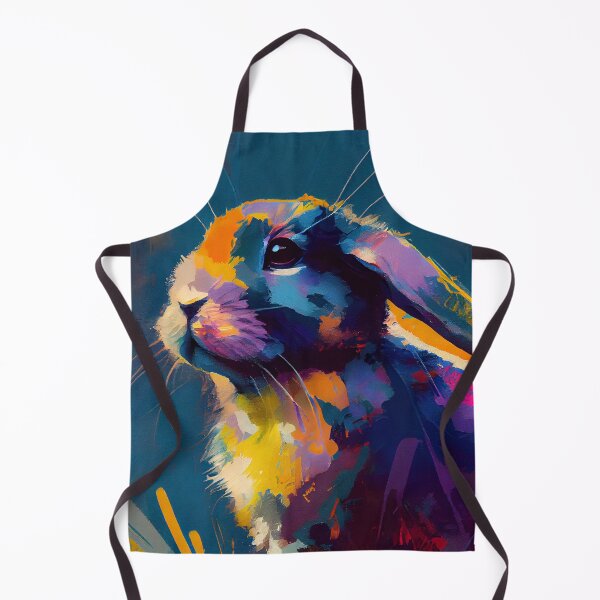 Item preview, English Lop Bunny Abstract Portrait designed and sold by triplethedot.