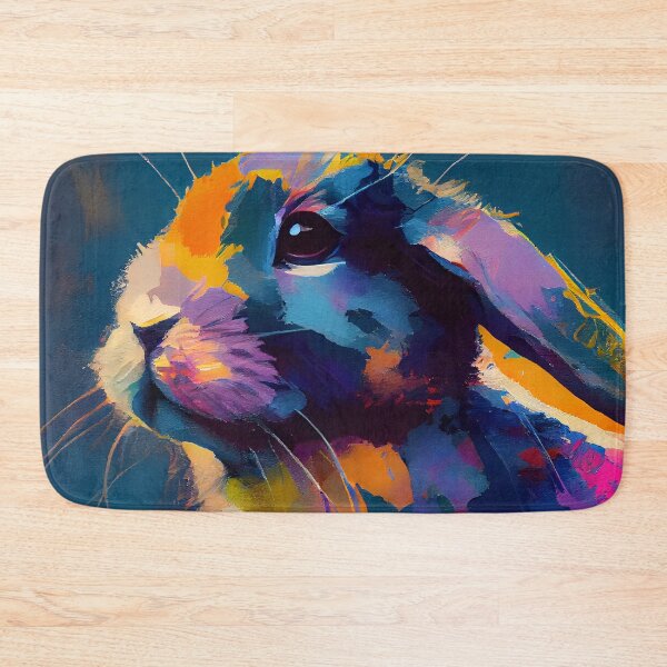 Item preview, English Lop Bunny Abstract Portrait designed and sold by triplethedot.
