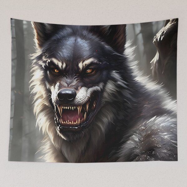 Item preview, Ferocious Werewolf of haunted Forest designed and sold by magikman65.