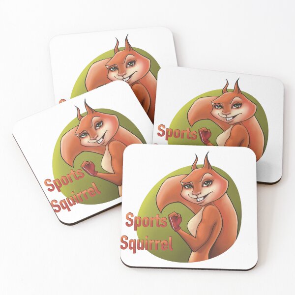 Item preview, athletic squirrel showing biceps designed and sold by IrynaPas.