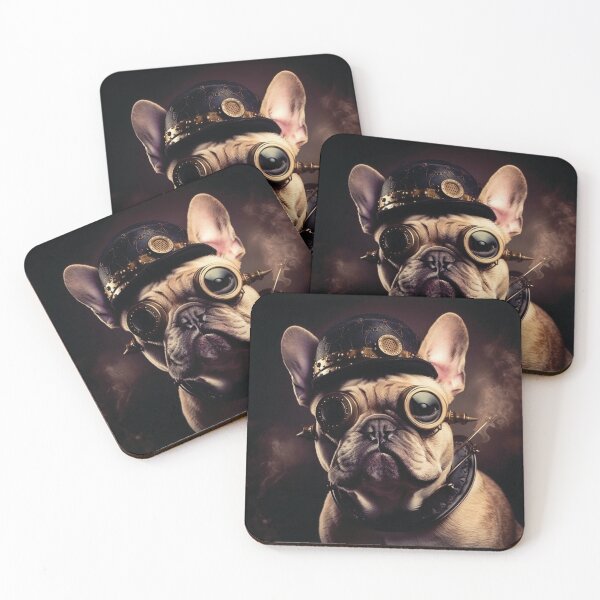 Item preview, Steampunk French Bulldog Dog Portrait designed and sold by HookedOnDogz.