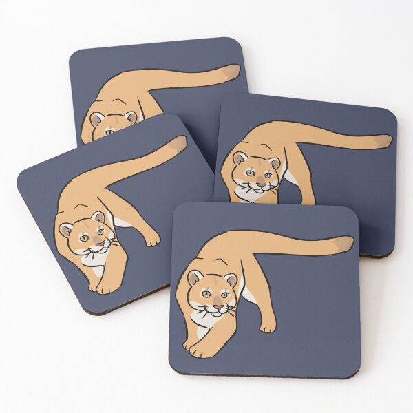 Item preview, Cute mountain lion illustration  designed and sold by Yarafantasyart.