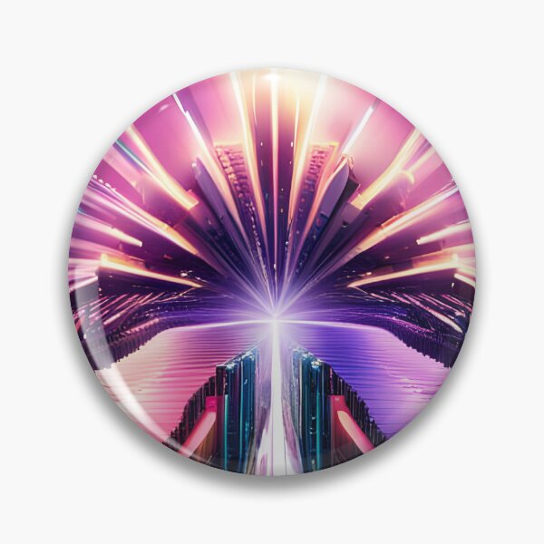 Item preview, Mirror City Cyberpunk Collidescope  designed and sold by Ink Art Design.