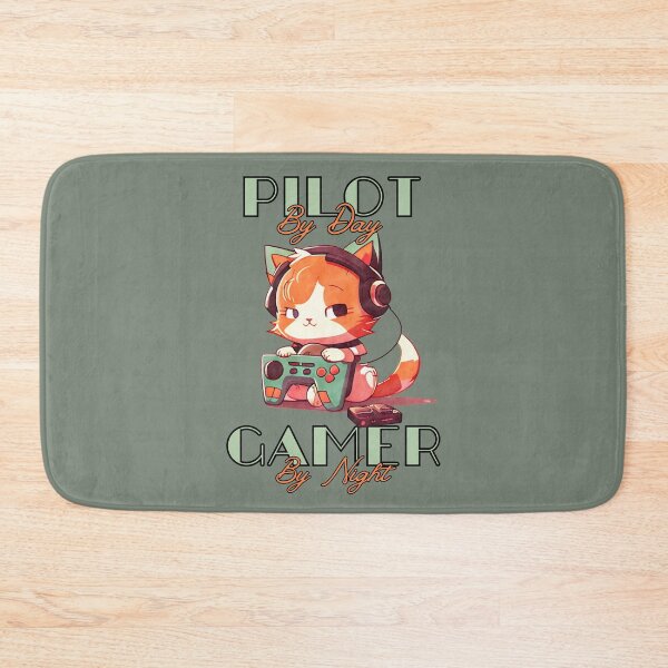Item preview, Pilot By Day Gamer By Night designed and sold by RockBeeDesigns.