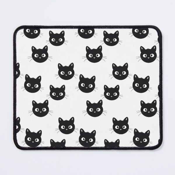 Item preview, Black Kittens Minimalist Pattern designed and sold by zoericoart.