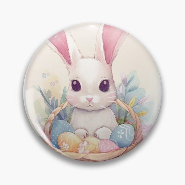 Item preview, Easter bunny in a basket designed and sold by dacivoje.