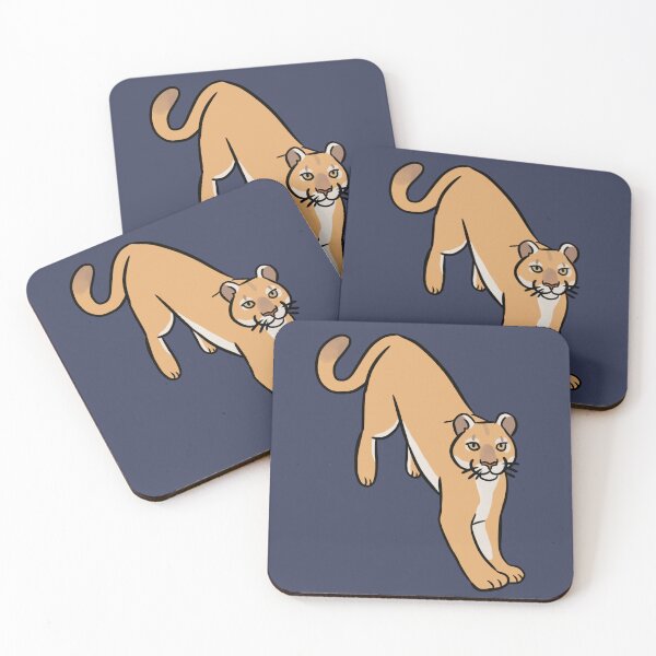 Item preview, Cute mountain lion illustration  designed and sold by Yarafantasyart.