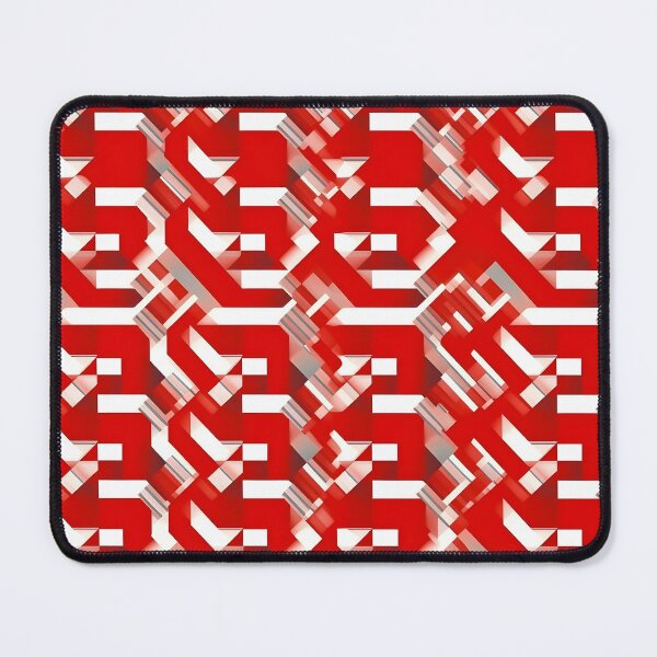 Item preview, Red White Cool Square Shape Pattern designed and sold by alloutshirts.