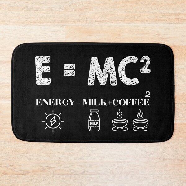 Item preview, E=mc2 Energy is More Coffee-Funny Formula Equation Quotes designed and sold by artfartzzz.