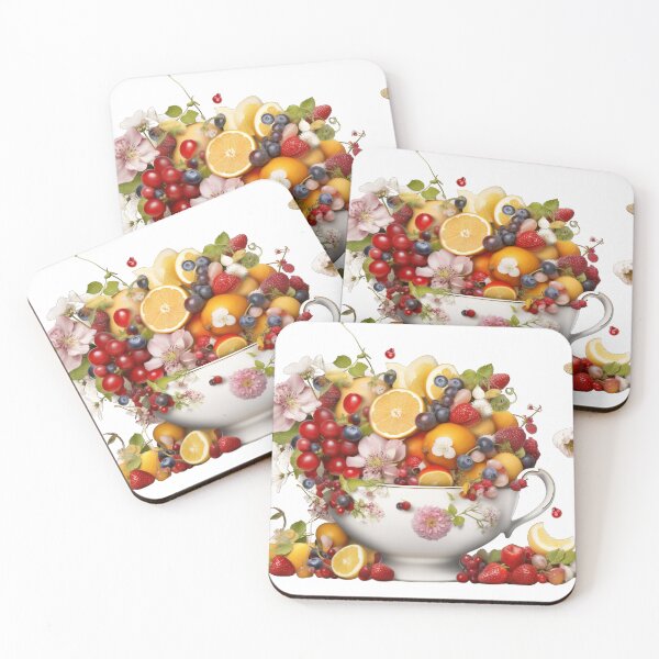 Item preview, Giant Tea cup of fruits and flowers, isolated PNG 19 designed and sold by jetaiart.