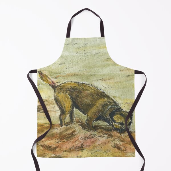 Item preview, Border terrier playing in the sand at the Tŷ Coch Inn, Porthdinllaen at Morfa Nefyn on the Llŷn Peninsula designed and sold by LymphomaLass.