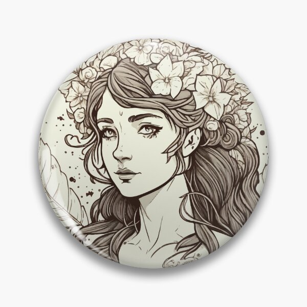 Item preview, Girl with flowers designed and sold by SumireIa.