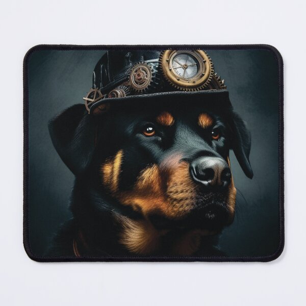 Item preview, Steampunk Rottweiler Dog Portrait designed and sold by HookedOnDogz.