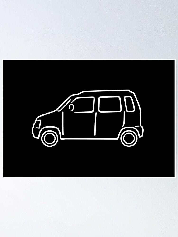 Aperçu 1 sur 3. Poster avec l'œuvre Suzuki Wagon R 1997 créée et vendue par AutoClub.