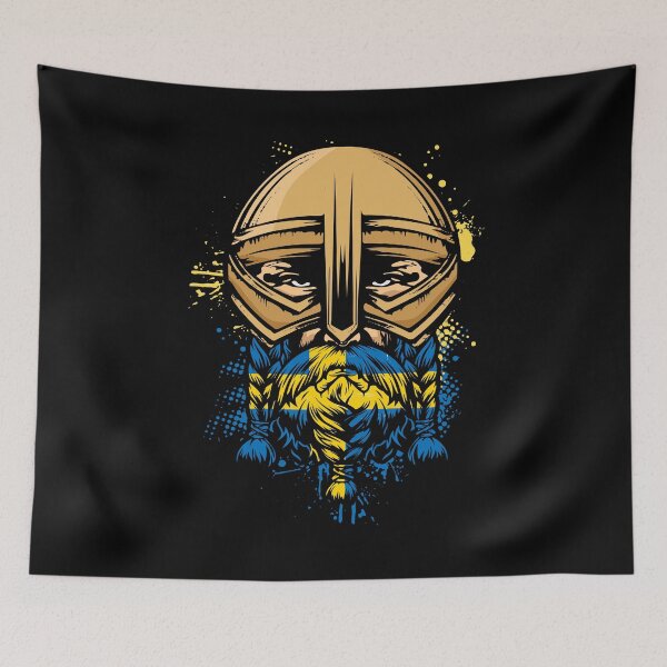 Item preview, Swedish Viking Warrior Gift Sweden Viking Helmet Odin designed and sold by DSWShirts.