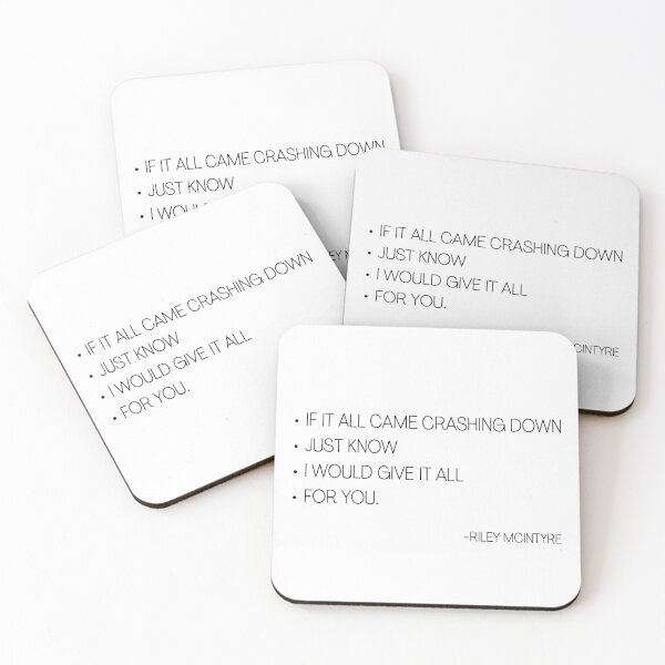 Item preview, If it all came crashing down tracklist designed and sold by Captain1358.