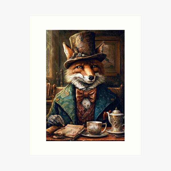 Artikel-Vorschau von Herr Frederick Fox im viktorianischen Stil, designt und verkauft von Karen MacKellar Designs.