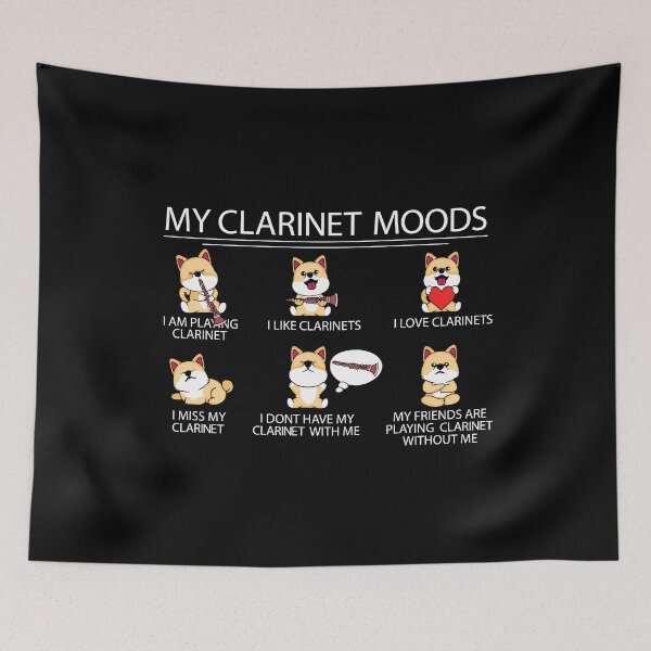 Item preview, Clarinet Player Shiba Inu Dog Musician Gift Kids Clarinet designed and sold by DSWShirts.