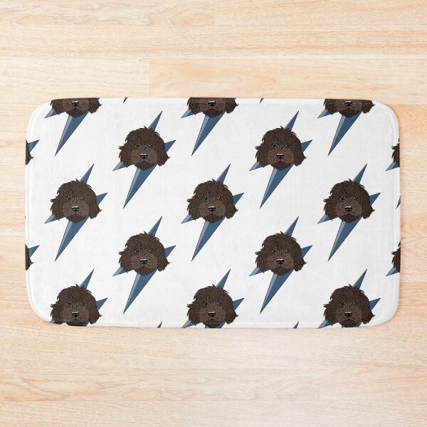 Item preview, Brown cockapoo, cavapoo, labradoodle, yorkipoo with thunderbolt  designed and sold by laurendemoet.