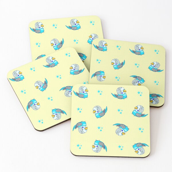 Item preview, Cheeky and Fun Blue Budgie Bird Pattern designed and sold by DynieKid.