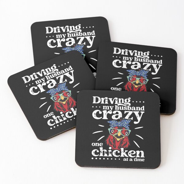 Item preview, Driving My Husband Crazy One Chicken At A Time Funny Chicken Vintage designed and sold by Designer-Girl.